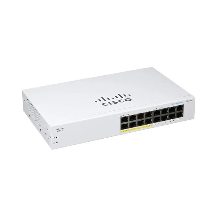 Cisco CBS110 Unmanaged Switch 16-port GE, Partial PoE CBS110-16PP-EU