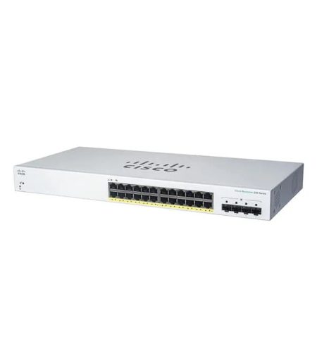 Cisco CBS220 Smart Switch 24-port GE, Full PoE, 4x1G SFP+ CBS220-24FP-4G-EU - Image 2