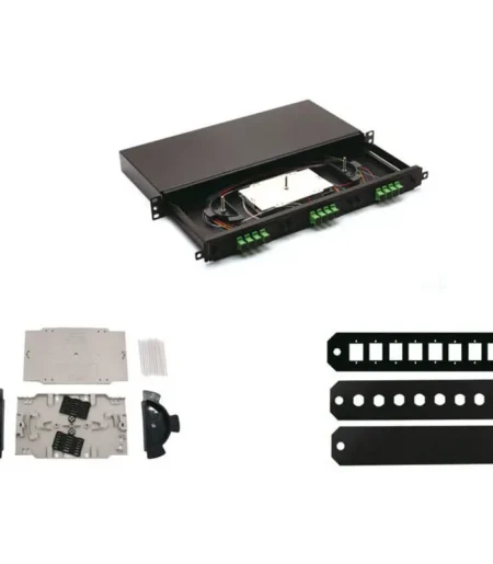 Premium line 242500002 Blank adapter panel for fiber optic patch panel, black - Image 2