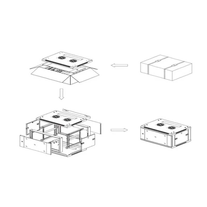 ProRack 12U 600*600 Wall Mount Cabinet - Image 4