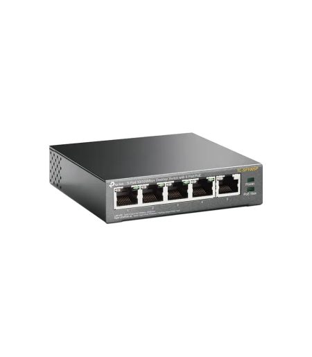 TP-LINK 5-Port 10/100Mbps Desktop Switch with 4-Port PoE -TL-SF1005P - Image 3