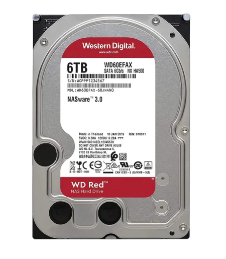 Western Digital Red 6TB 3.5 Inch Internal Hard Drive - Image 2
