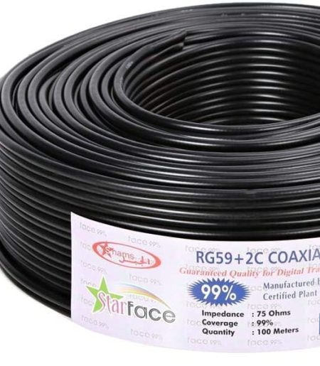كابل كاميرات مراقبة RG59 بطول 100 متر